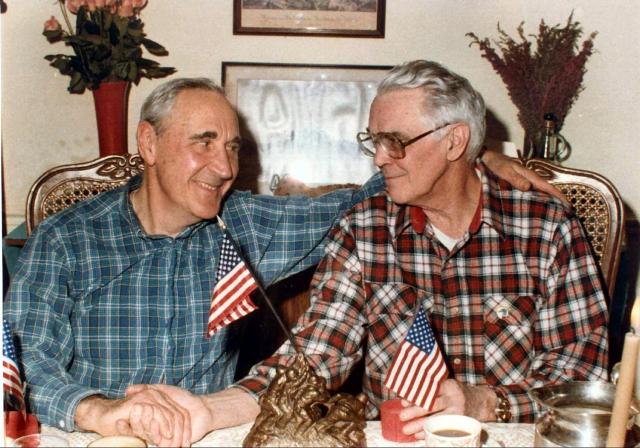 Dad and Ted Yund--Marine Buddies